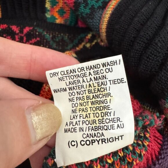 Vintage Norm Thompson 100% Cotton Coogi-style Mens Crewneck Sweater, Size XL - Picture 5 of 11